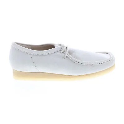 Clarks Wallabee 26166299 Мужские белые оксфорды и повседневная обувь на шнуровке