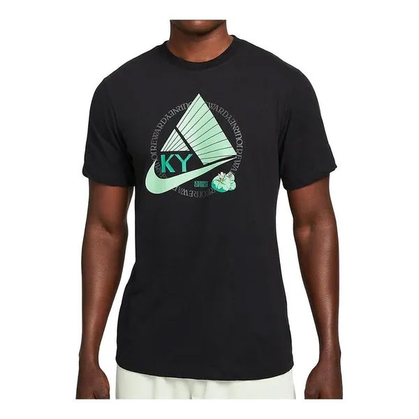 Футболка Nike printed graphic T-shirt 'Black', черный
