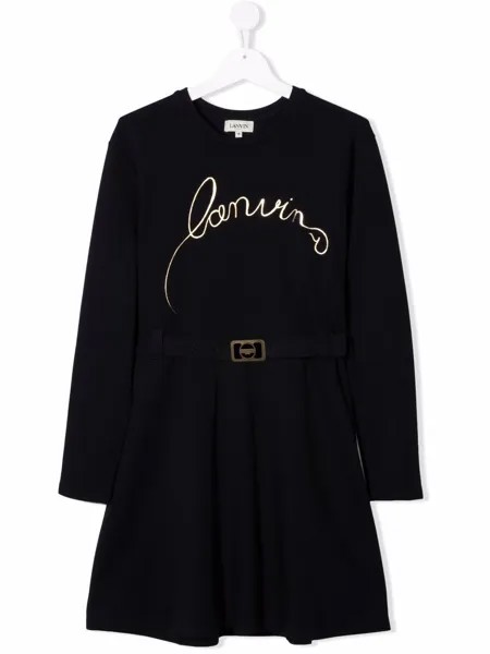 LANVIN Enfant платье с логотипом