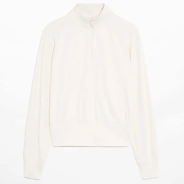 Худи Oysho Half-length Zip, кремовый