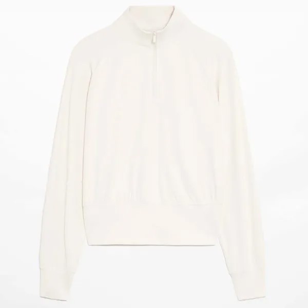 Худи Oysho Half-length Zip, кремовый