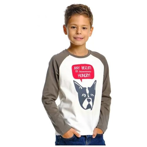 Лонгслив для мальчиков Mini Maxi, модель 0729, цвет хаки, размер 146