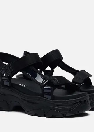 Женские сандалии Tommy Jeans Iridescent Hybrid, цвет чёрный, размер 38 EU