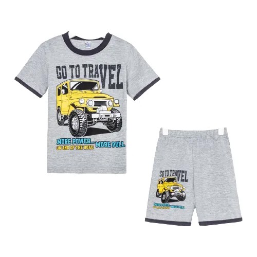 Комплект одежды Bonito, футболка и шорты, размер 34, серый