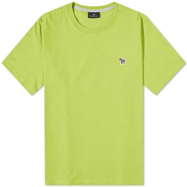 Футболка с логотипом Paul Smith и зеброй, желтый