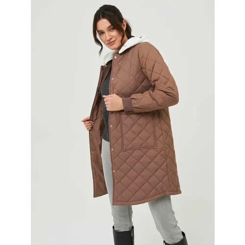 Куртка КАЛЯЕВ, размер 48, коричневый
