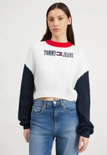 Свитер АРХИВ Tommy Jeans, старинный белый