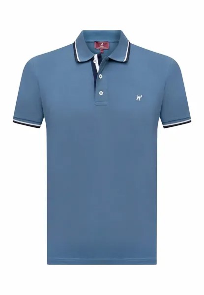 Рубашка-поло LOGO EMBROIDERY DETAIL ON THE CHEST Williot, цвет denim blue