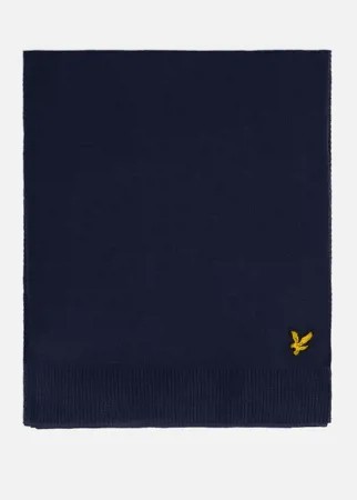 Шарф унисекс Lyle&Scott Classic синий 171х29 см