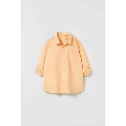 Рубашка Zara, размер 7 лет, оранжевый