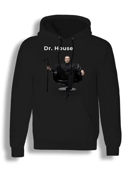 Худи унисекс СувенирShop Сериал House/Доктор Хаус 8 черное 3XL