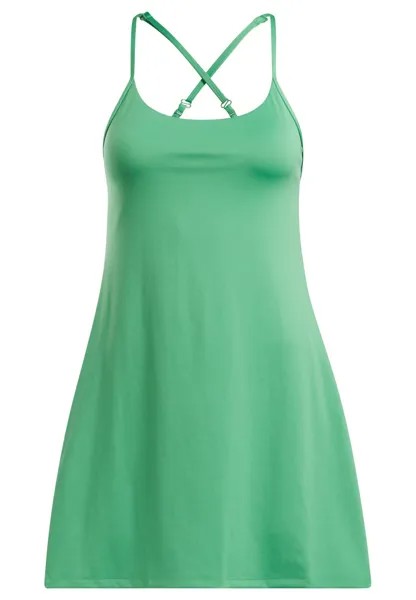 Спортивное платье LUX STRAPPY DRESS Reebok, зеленый