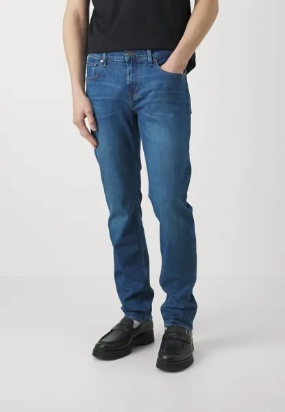 Джинсы Tapered Fit SLIMMY STRETCH TEK CONNECTED 7 for all mankind, синий