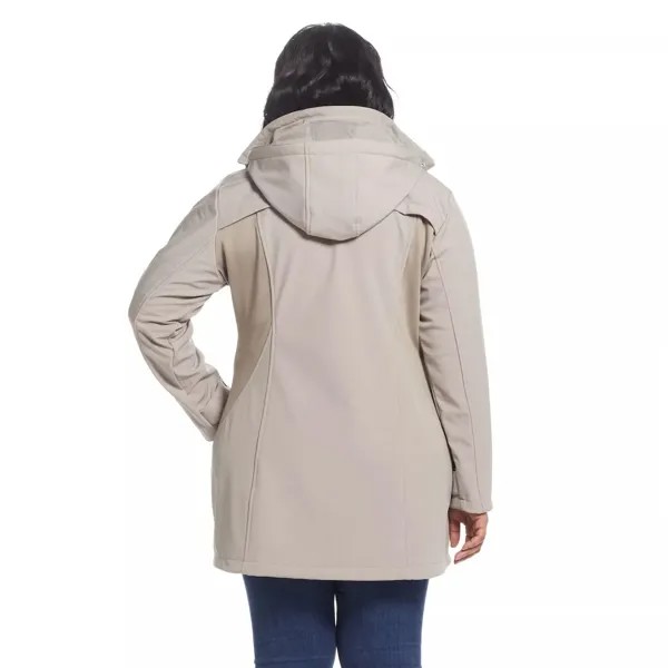 Куртка Soft-Shell с капюшоном больших размеров Gallery Gallery, черный