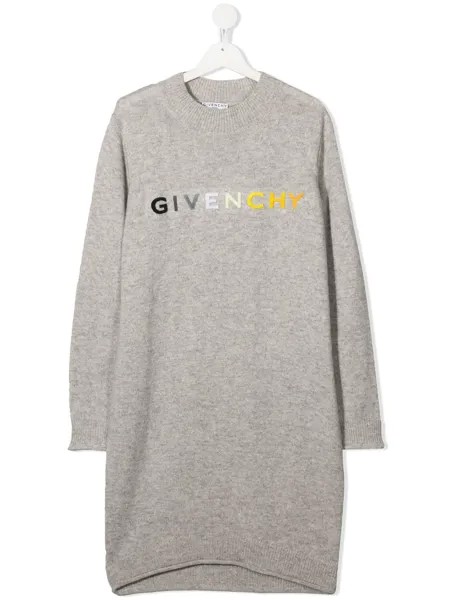 Givenchy Kids платье-джемпер с логотипом