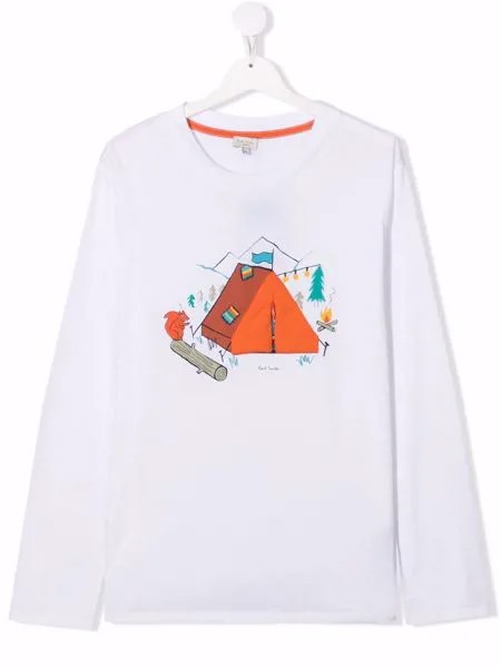 Paul Smith Junior футболка с принтом