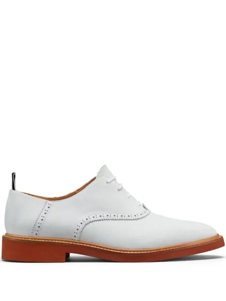 Thom Browne туфли-седла из нубука с микроподошвой, белый