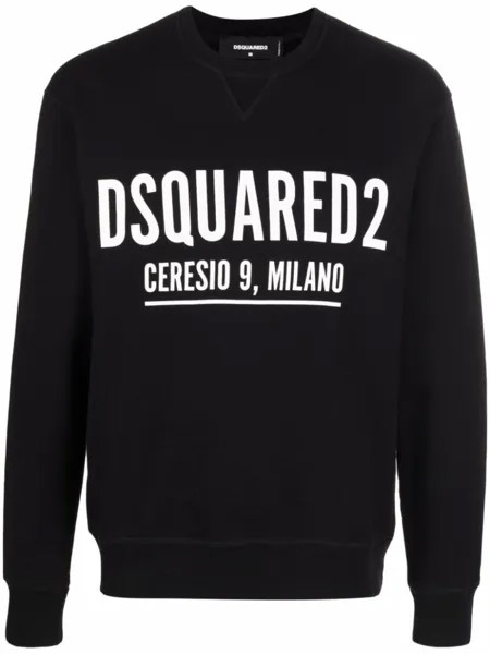 Dsquared2 толстовка с логотипом, черный