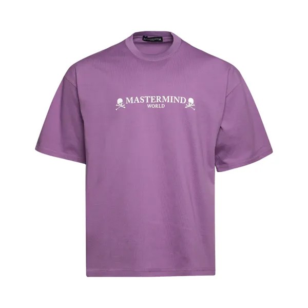 Футболка с логотипом Mastermind World и черепом Лаванда