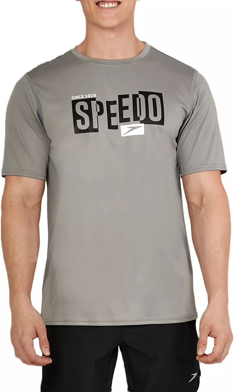 Мужская рубашка для плавания Speedo с короткими рукавами и графикой
