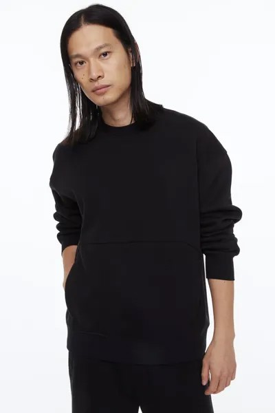 Свитшот мужской H&M 1114051001 черный S (доставка из-за рубежа)