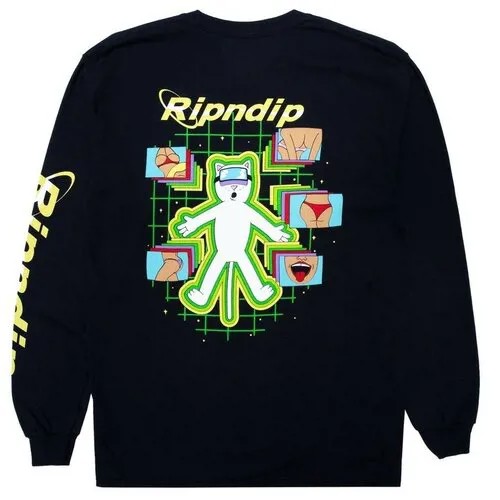 Лонгслив RIPNDIP Virtual Nermality Long Sleeve Black / M