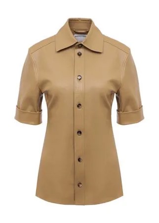 Кожаная рубашка Bottega Veneta