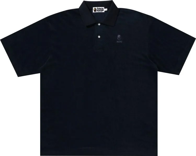 Поло BAPE Ape Head Towelling Polo 'Navy', синий