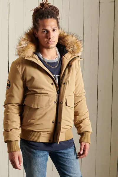 Бомбер Everest Superdry, коричневый