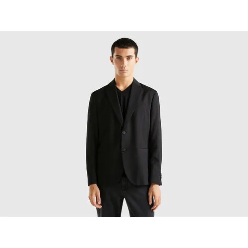 Пиджак UNITED COLORS OF BENETTON, размер 50, черный