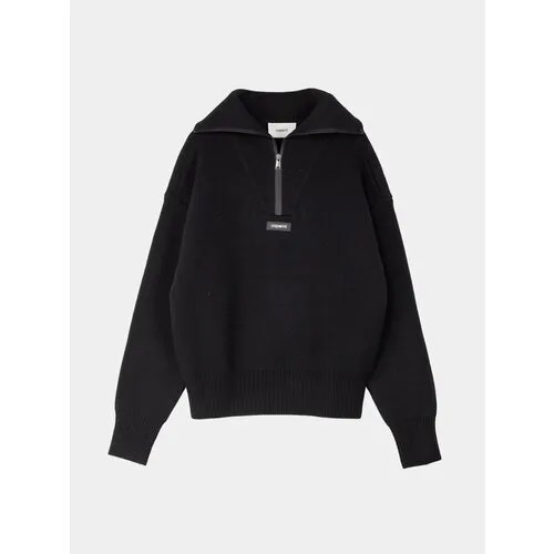 Джемпер Coperni Half-Zip Boxy, размер S, черный