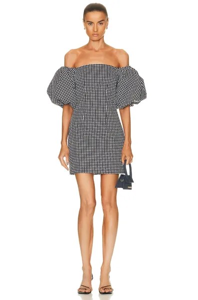 Платье Caroline Constas Rebekah, цвет Black Gingham