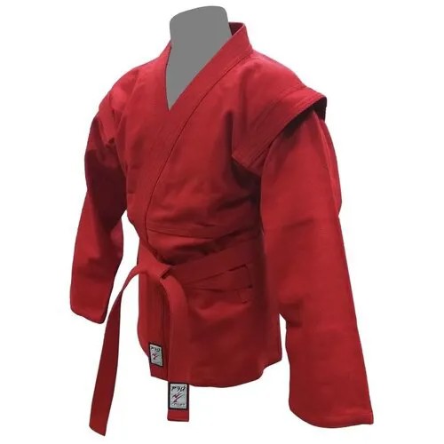 Куртка для самбо красная - Ray-Sport - Красный - р. 50 рост 175