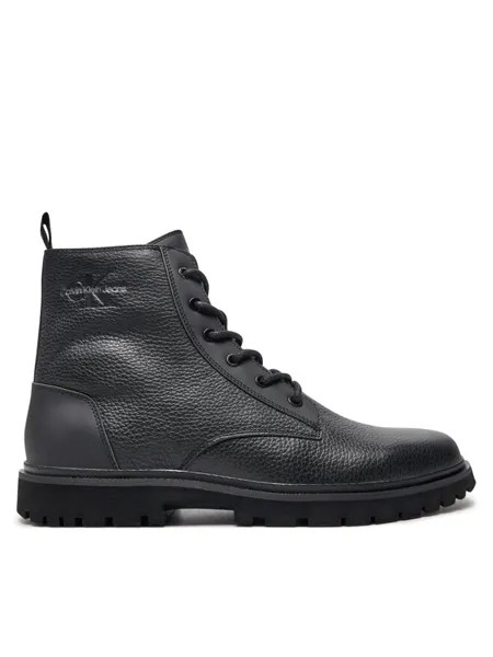 Сапоги Calvin Klein altas Eva Mid Laceup Boot Lth YM0YM00751 Negro, черный