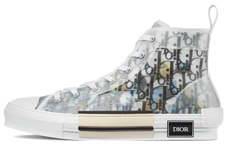 Высокие спортивные туфли Dior Oblique Alex Foxton, разноцветный