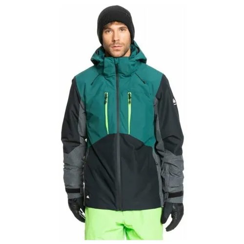 Куртка Quiksilver mission plus, размер XS, бирюзовый