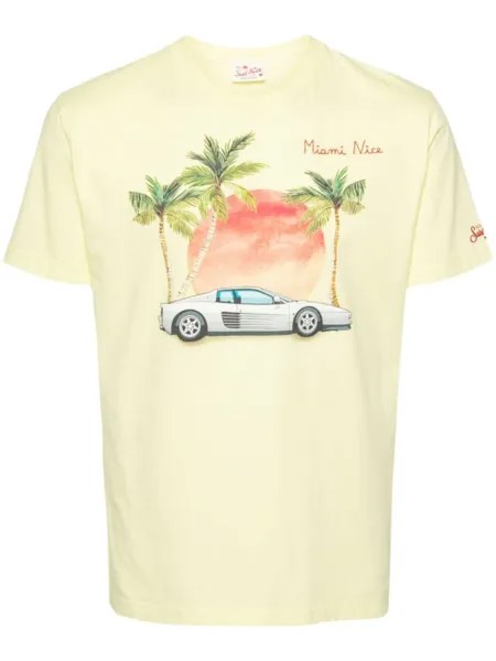 MC2 Saint Barth Miami Style cotton T-shirt, желтый
