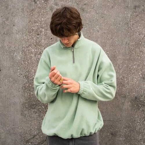 Свитшот Молодость Zip Fleece, размер L, зеленый