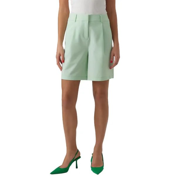 Шорты Vero Moda Zelda Loose Fit High Waist, зеленый