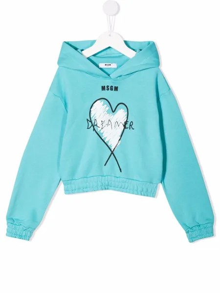 MSGM Kids худи Dreamers с логотипом