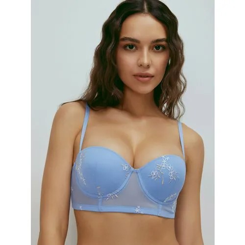 Бюстгальтер infinity lingerie, размер 80B, голубой