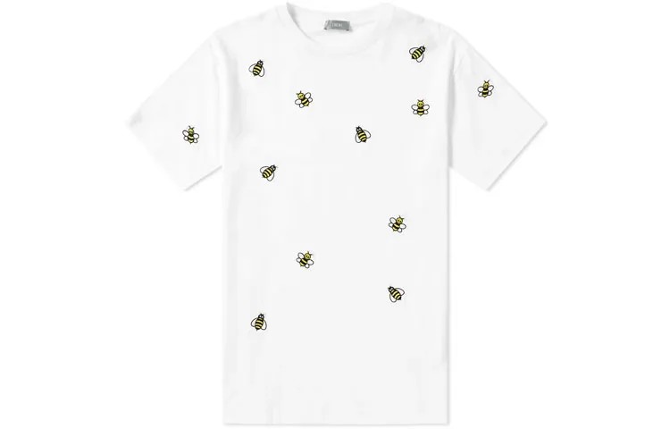 Kaws Quarterly New Products Футболка мужская белая Dior, белый