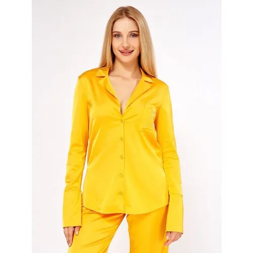 Блуза PATRIZIA PEPE, размер 42, желтый