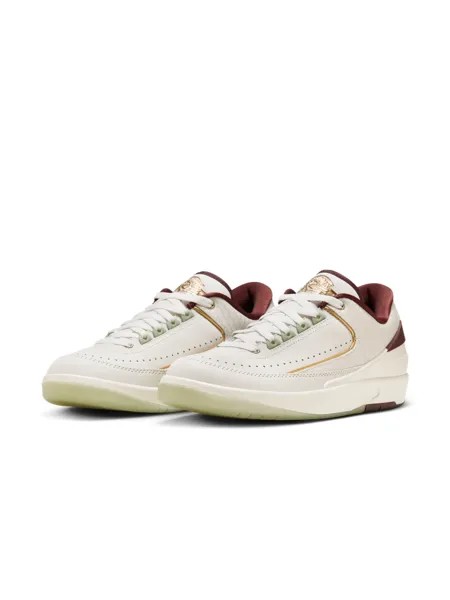 Кроссовки мужские Nike Jordan AJ2 летние, белый / красный / зеленый / желтый