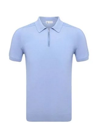 Поло из хлопка и шелка Il Borgo Cashmere