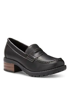 Женские мокасины EASTLAND Black Penny Holly Toe на блочном каблуке без шнуровки на каблуке 11 м