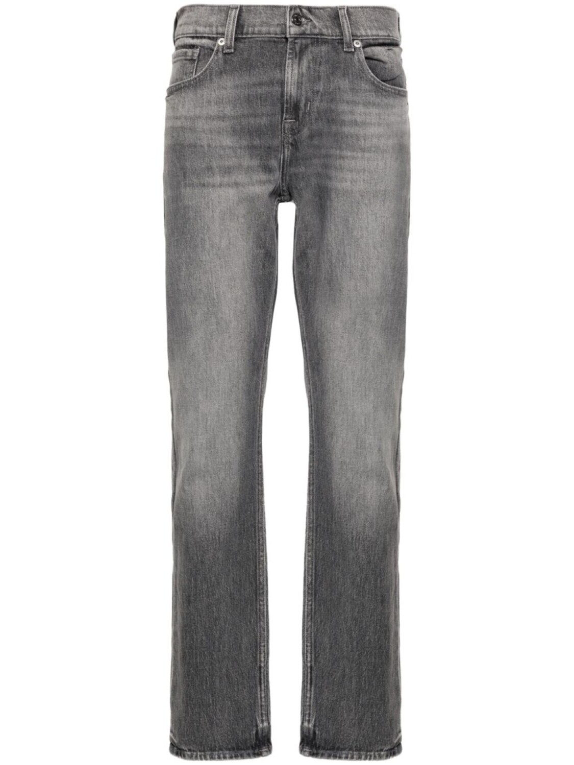 7 For All Mankind узкие прямые джинсы, серый