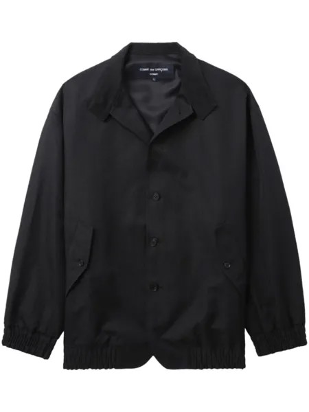 Comme des Garçons Homme атласная куртка-рубашка, черный
