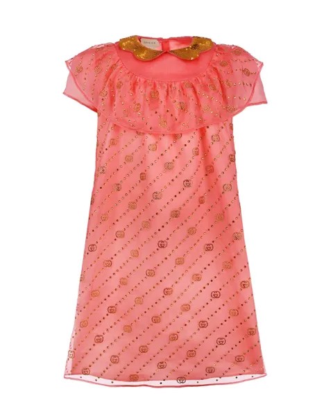 Розовое платье из шелка GUCCI детское