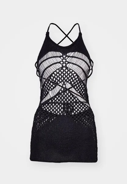 Трикотажное платье ILLUSION MINI DRESS Jaded London, черный